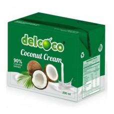 DELCOCO KOKOSOVÝ KRÉM 90% 200ml